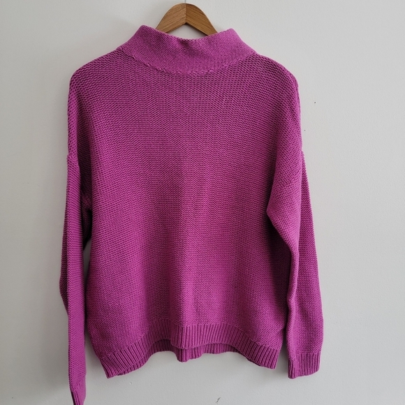 Old Navy Sweaters - Old Navy Mock Turtleneck Knit Sweater Razzleberry M